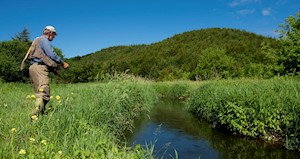 Dan Wisniewski fly fishing on Vermont Creek Photo credit Mario Quintana